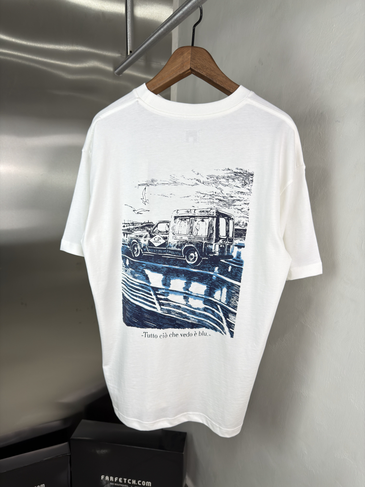 CP Company Orjinal Etiketli T-Shirt Beyaz
