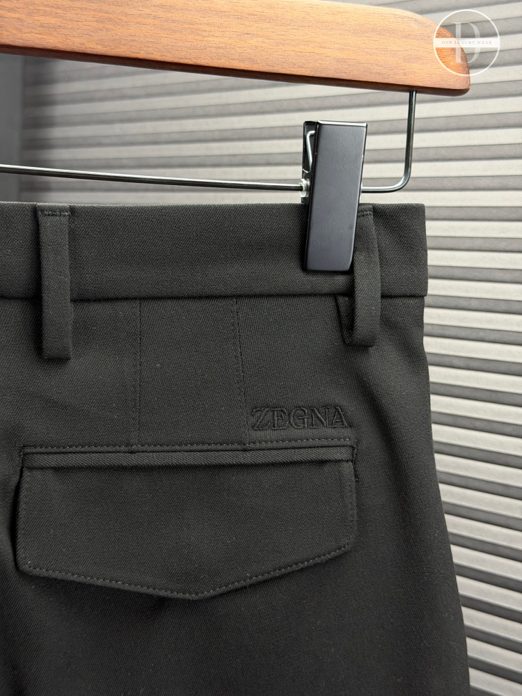 Zegna Orjinal Etiketli Kumaş Pantolon Siyah