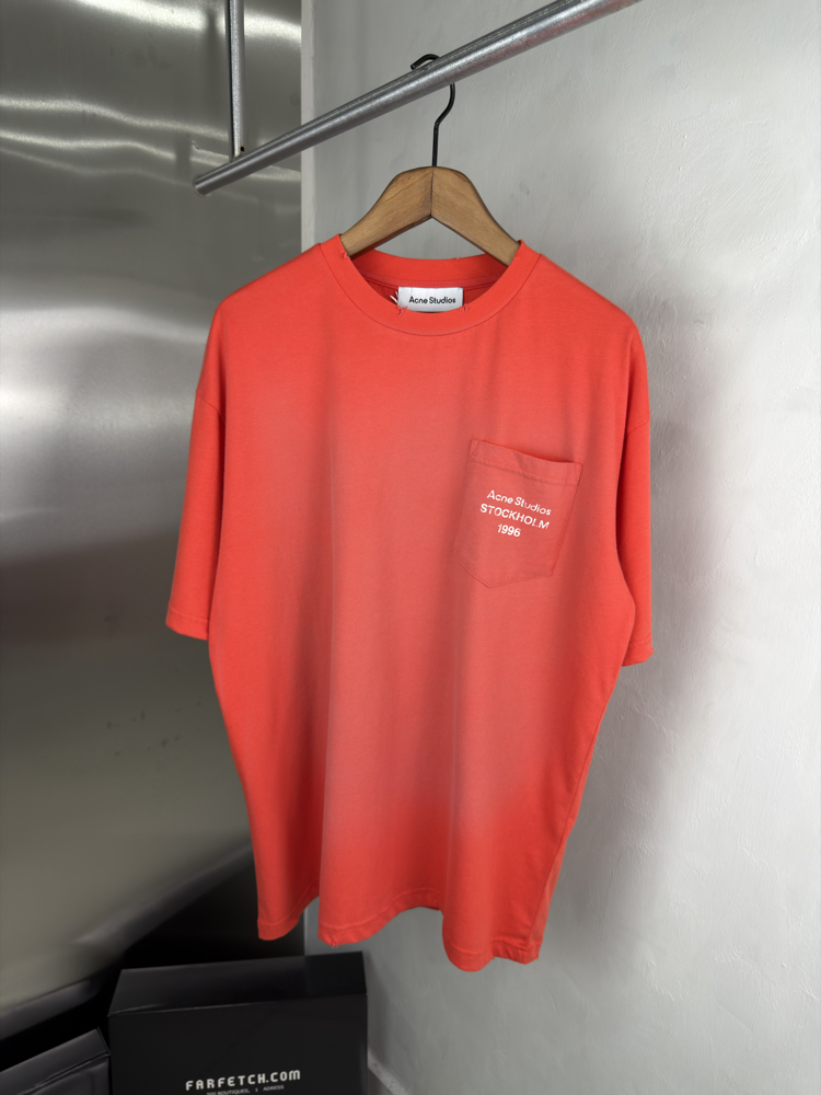 Acne Studios Orjinal Etiketli T-Shirt Nar Çiçeği (Oversize)