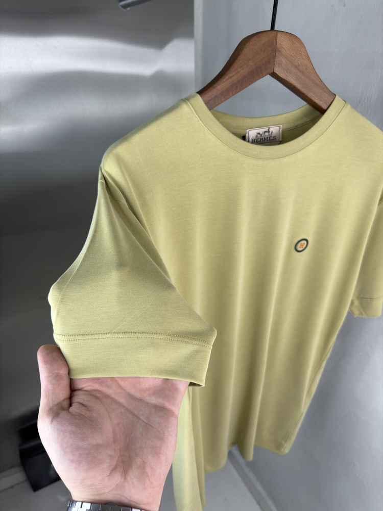 HRMS Orjinal Etiketli T-Shirt Sarı (Modal)