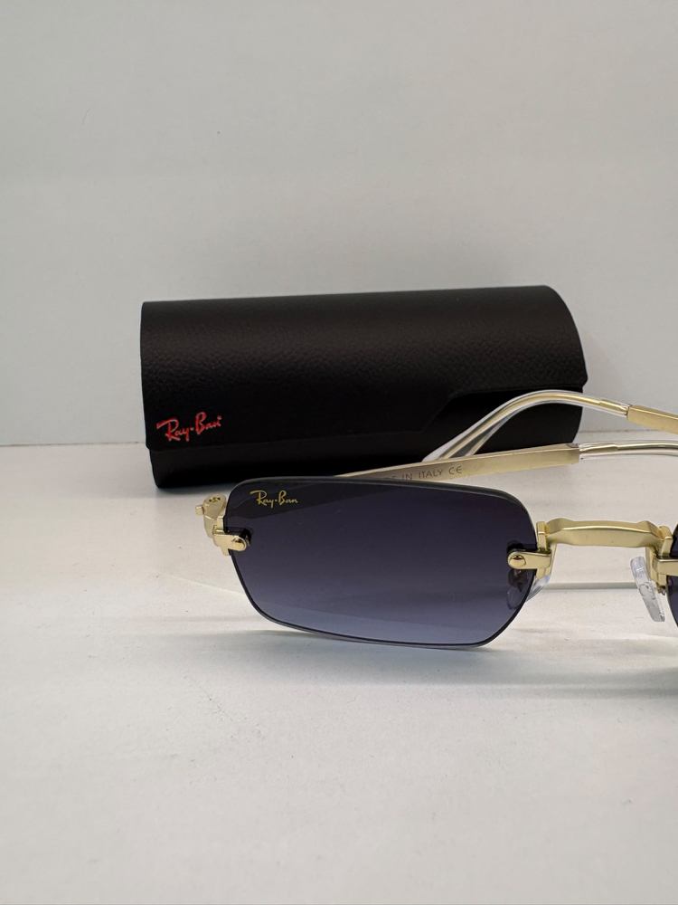 Ray-Ban Polarize Gözlük Gold