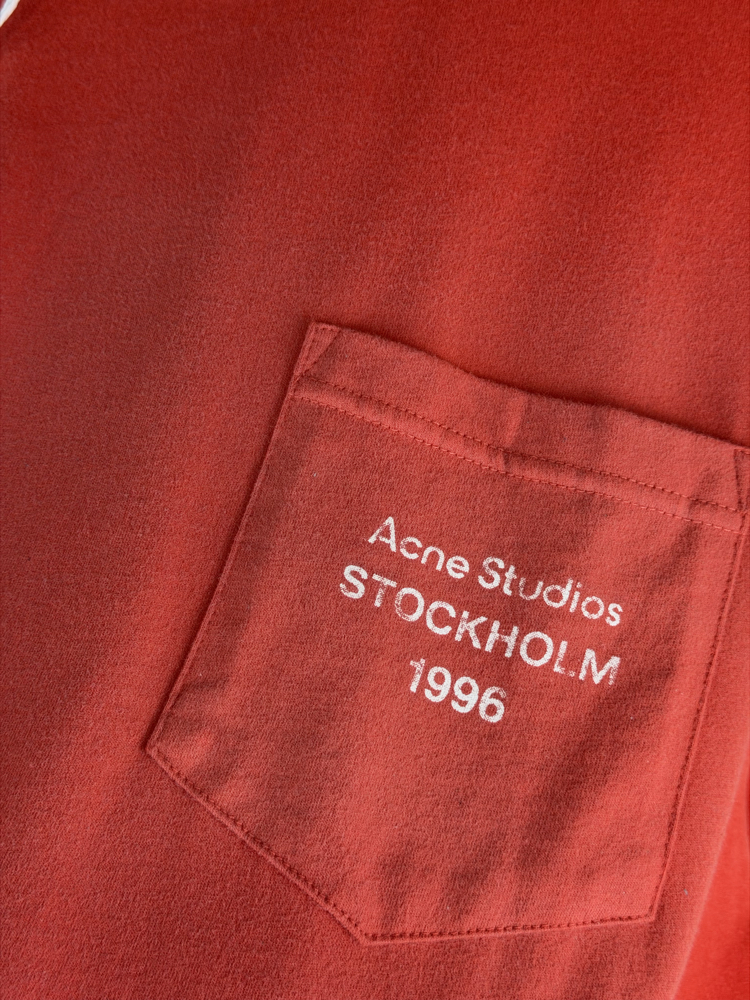 Acne Studios Orjinal Etiketli T-Shirt Nar Çiçeği (Oversize)