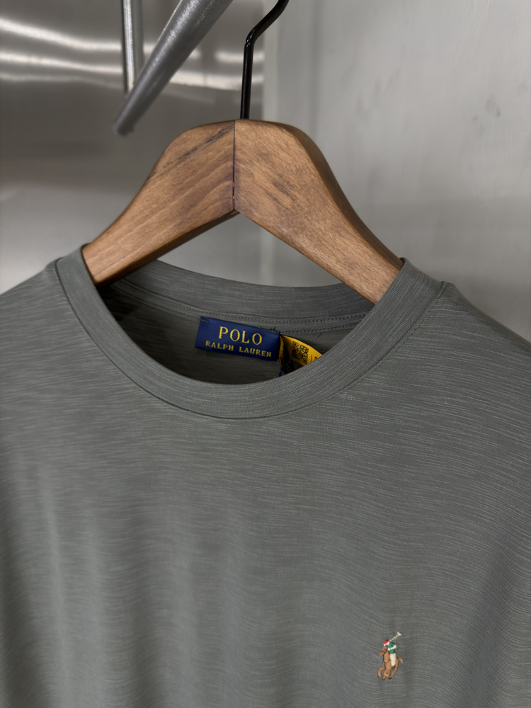 RL Orjinal Etiketli T-Shirt Haki (Flamlı Modal)