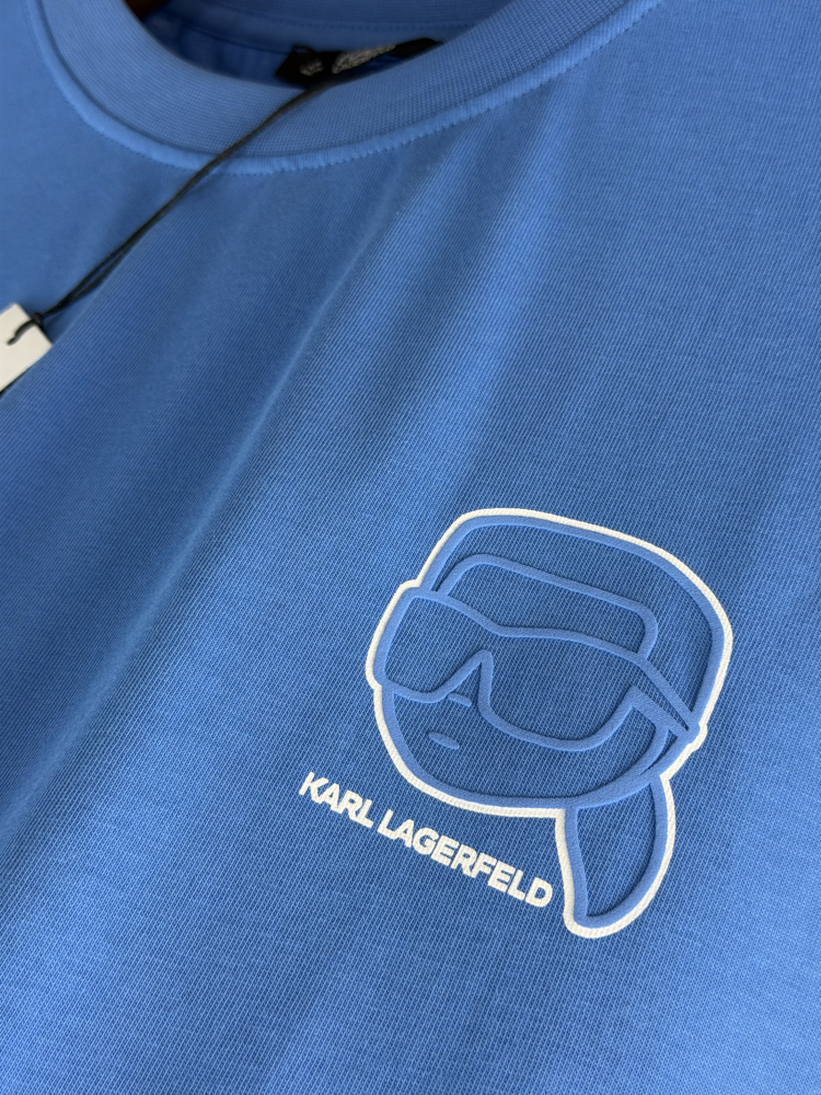 Karl Lagerfeld Orjinal Etiketli T-Shirt Mavi
