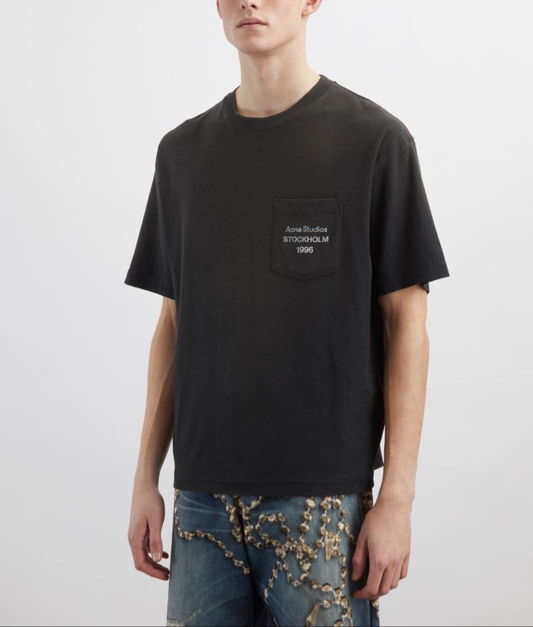 Acne Studios Orjinal Etiketli T-Shirt Siyah (Oversize)