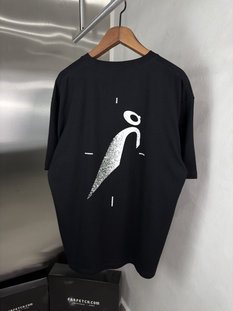 On Cloud Orjinal Etiketli T-Shirt Siyah (Sırt Detay)