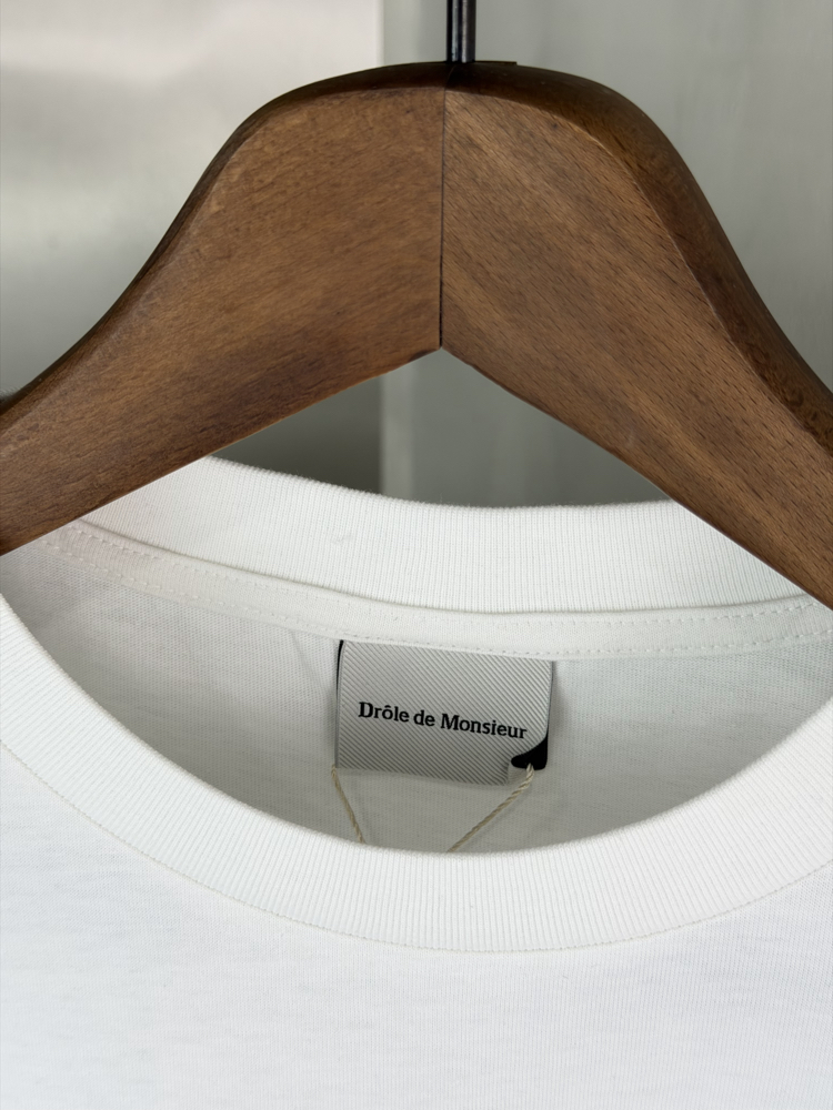 Drole De Monsieur Orjinal Etiketli T-Shirt Beyaz