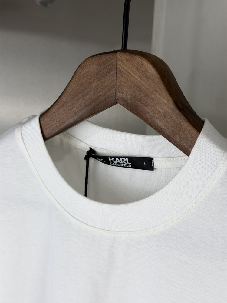 Karl Lagerfeld Orjinal Etiketli T-Shirt Beyaz