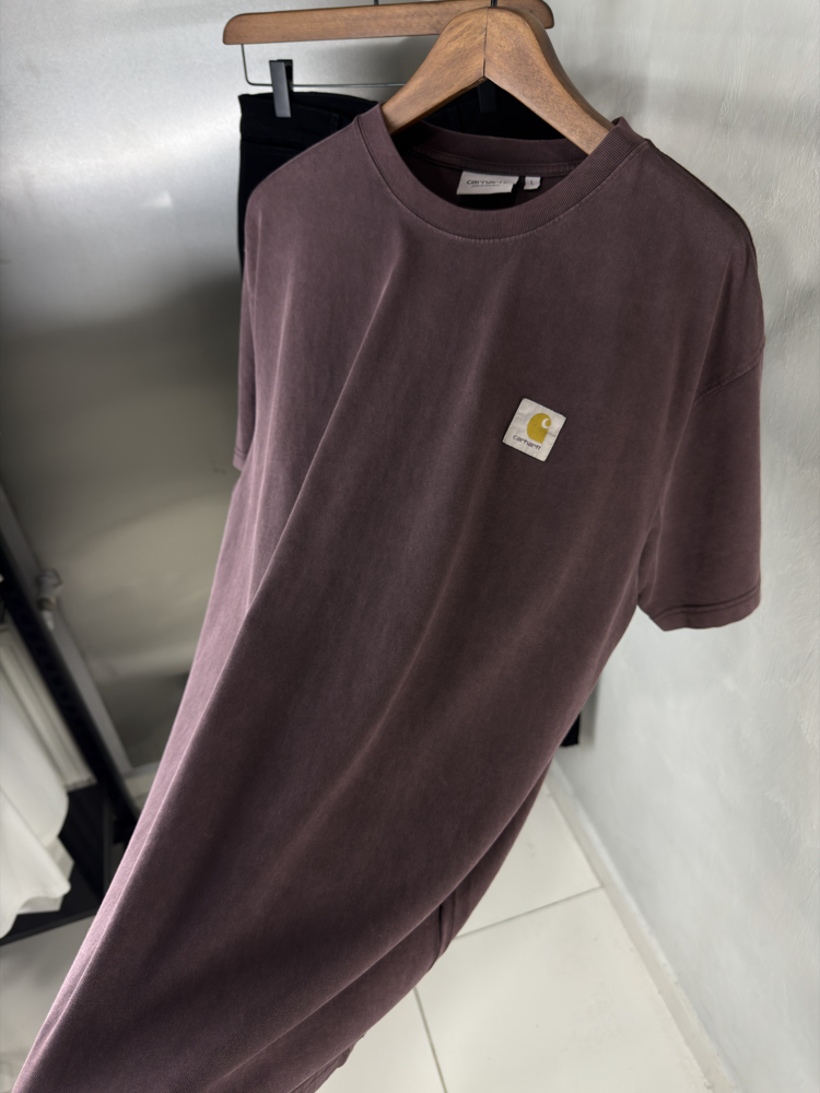 Carhartt T-Shirt Bordo Yıkamalı (Orjinal)