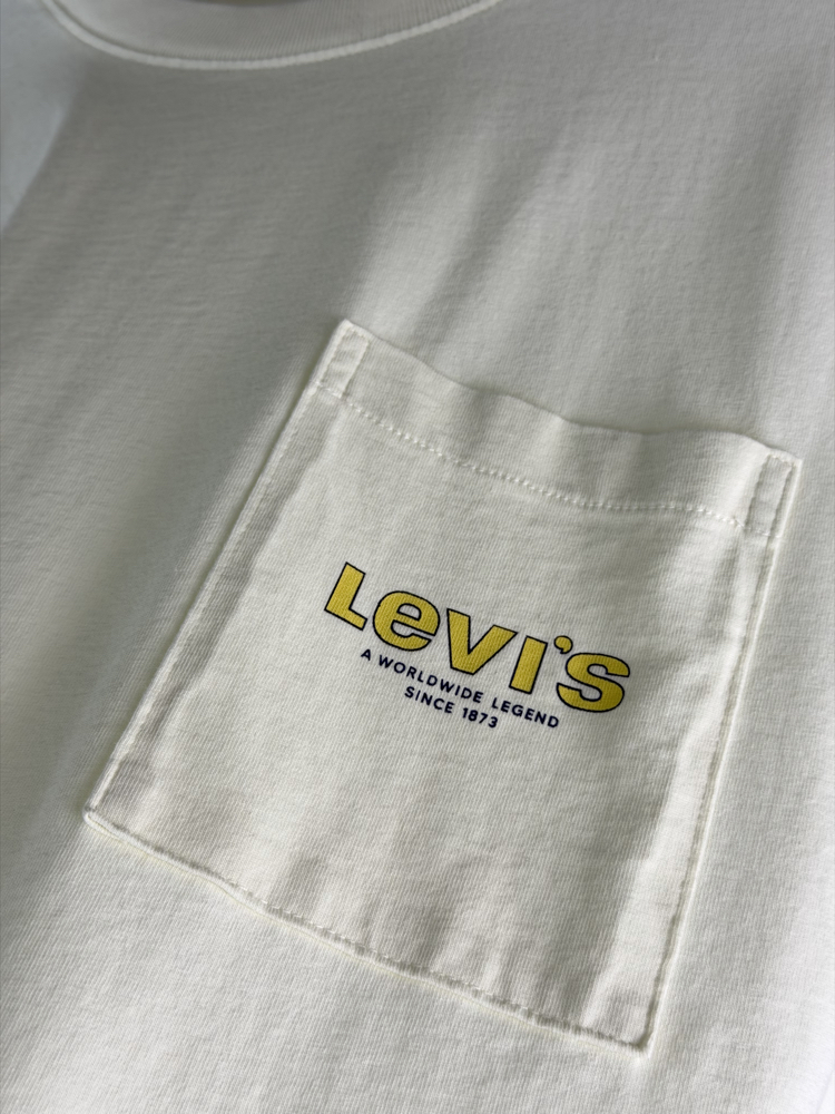 Levis T-Shirt Ekru Beyaz (Orjinal) (Sırt Detay)