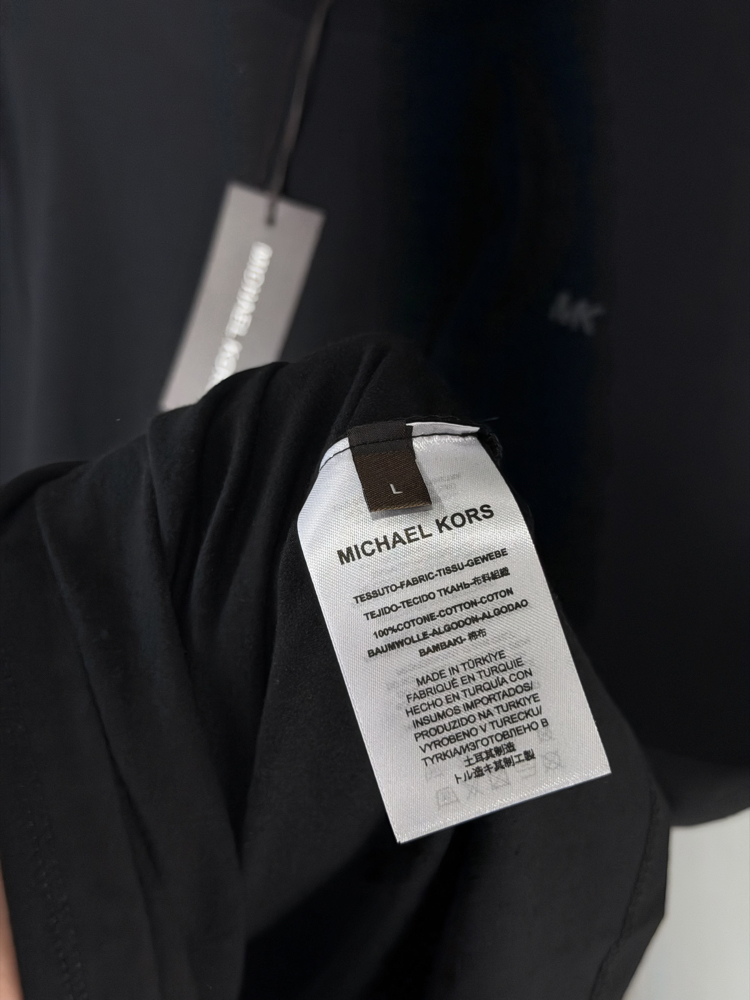 Michael Kors Orjinal Etiketli T-Shirt Siyah (Bambu)