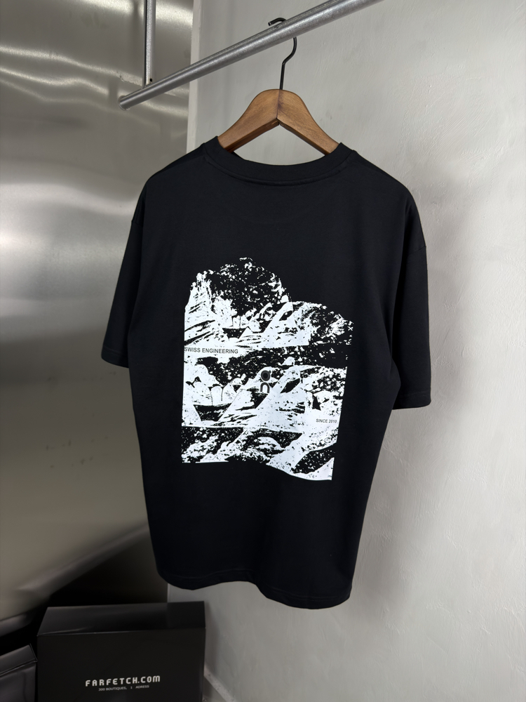 On Cloud Orjinal Etiketli T-Shirt Siyah (Sırt Detay)