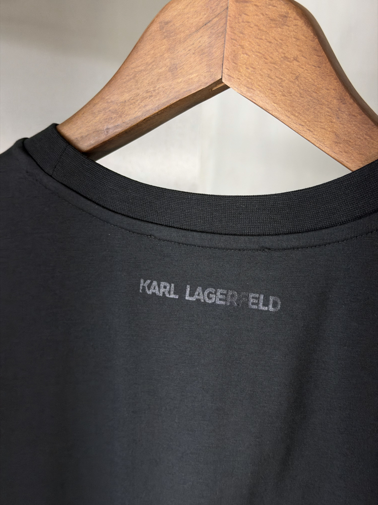 Karl Lagerfeld Orjinal Etiketli T-Shirt Siyah