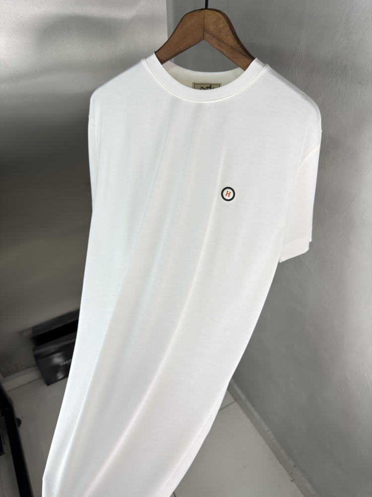 HRMS Orjinal Etiketli T-Shirt Beyaz (Modal)
