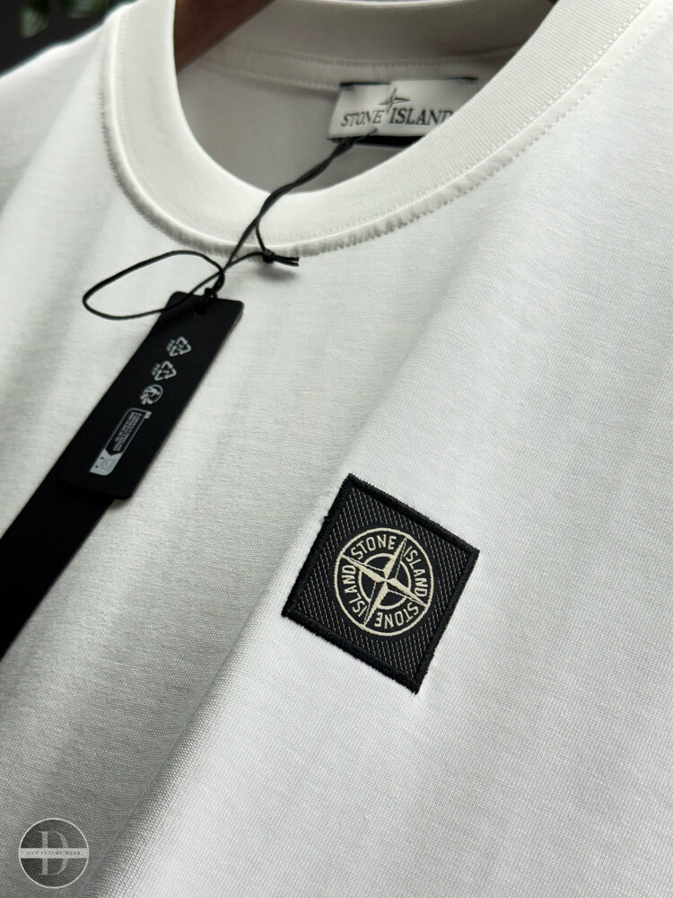Stone Island Orjinal Etiketli T-Shirt Beyaz