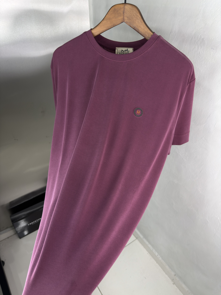 HRMS Orjinal Etiketli T-Shirt Bordo (Modal)
