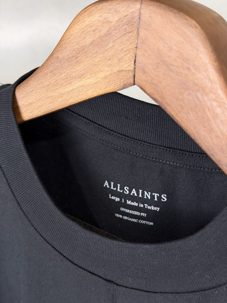 Allsaints Oversize T-Shirt Siyah (Orjinal)