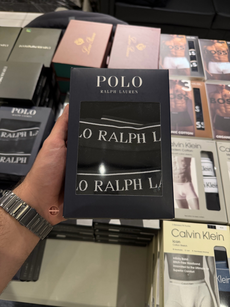 RL Kutulu Boxer 3’lü Siyah (Orjinal)