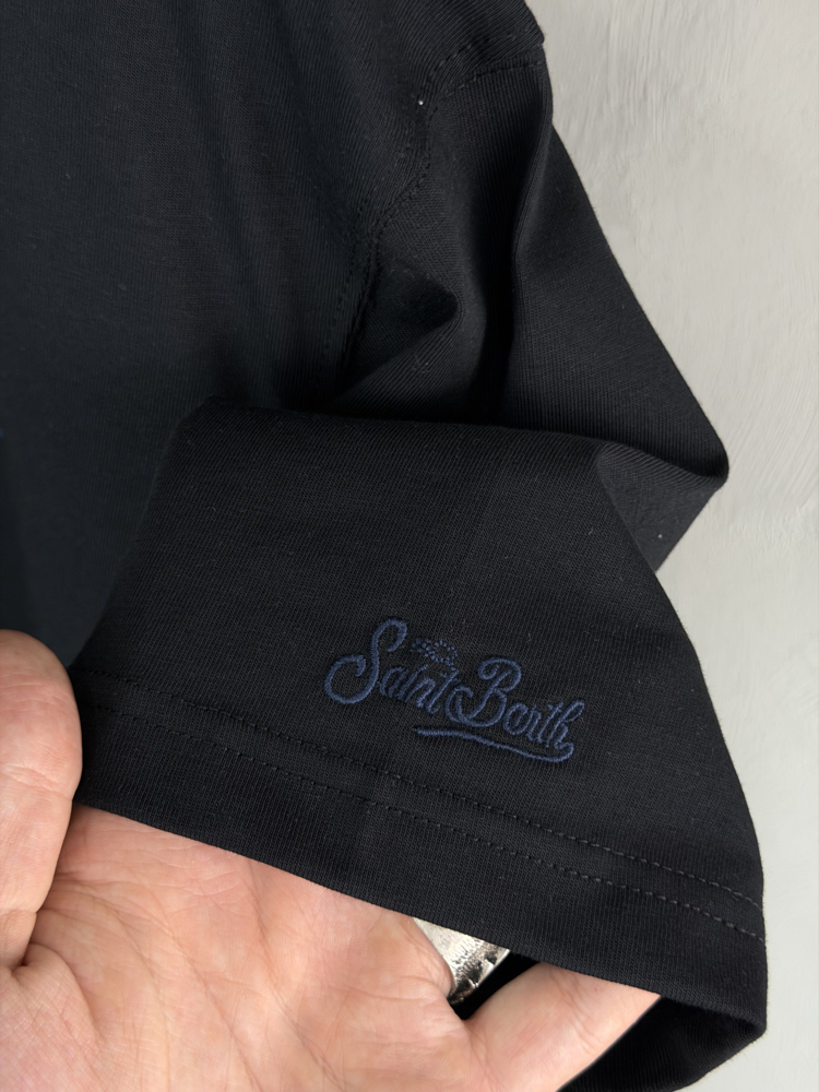 MC2 Saint Barth Orjinal Etiketli T-Shirt Siyah