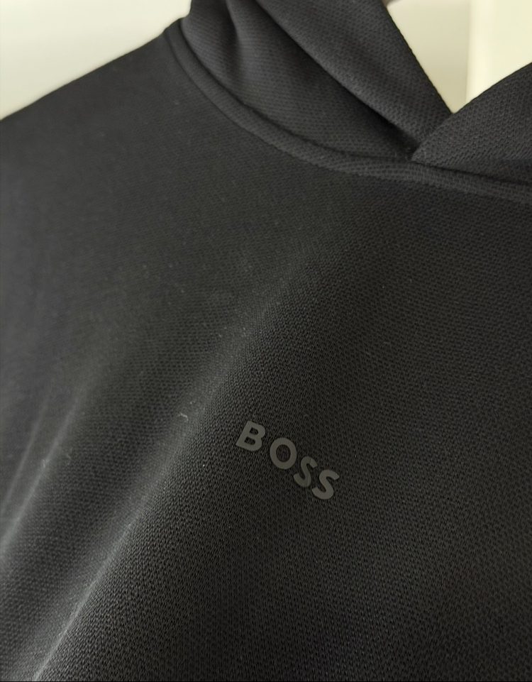 BSS Orjinal Etiketli Kapüşonlu Sweatshirt Siyah (Modal Pike)