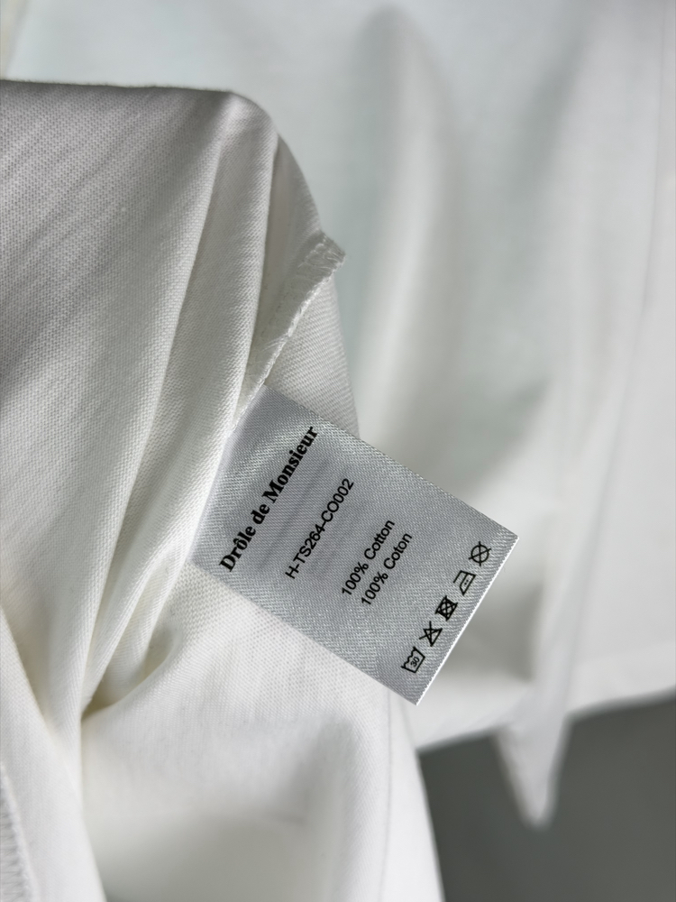 Drole De Monsieur Orjinal Etiketli T-Shirt Beyaz