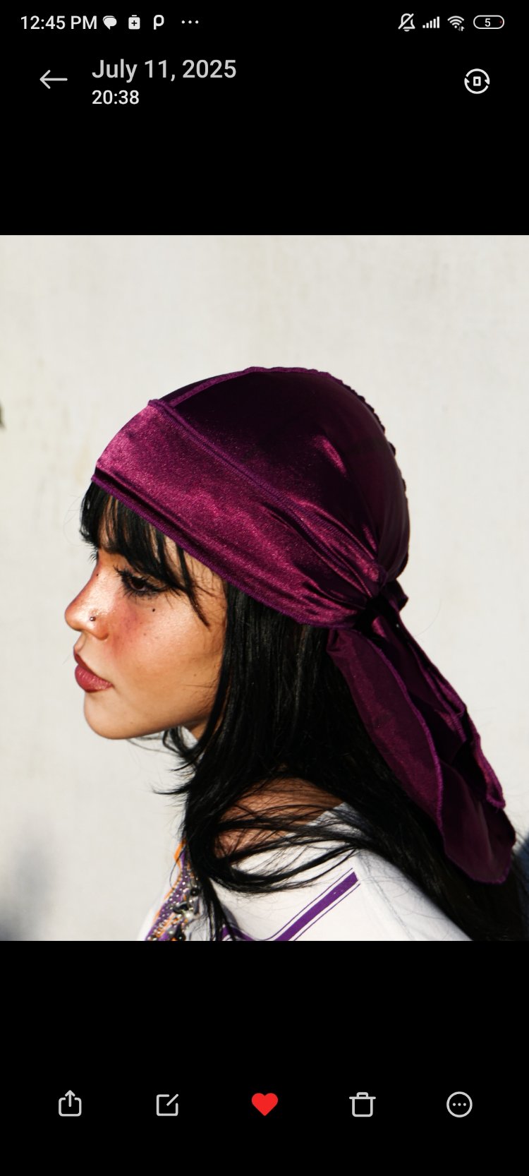 Purple Silky Durag
