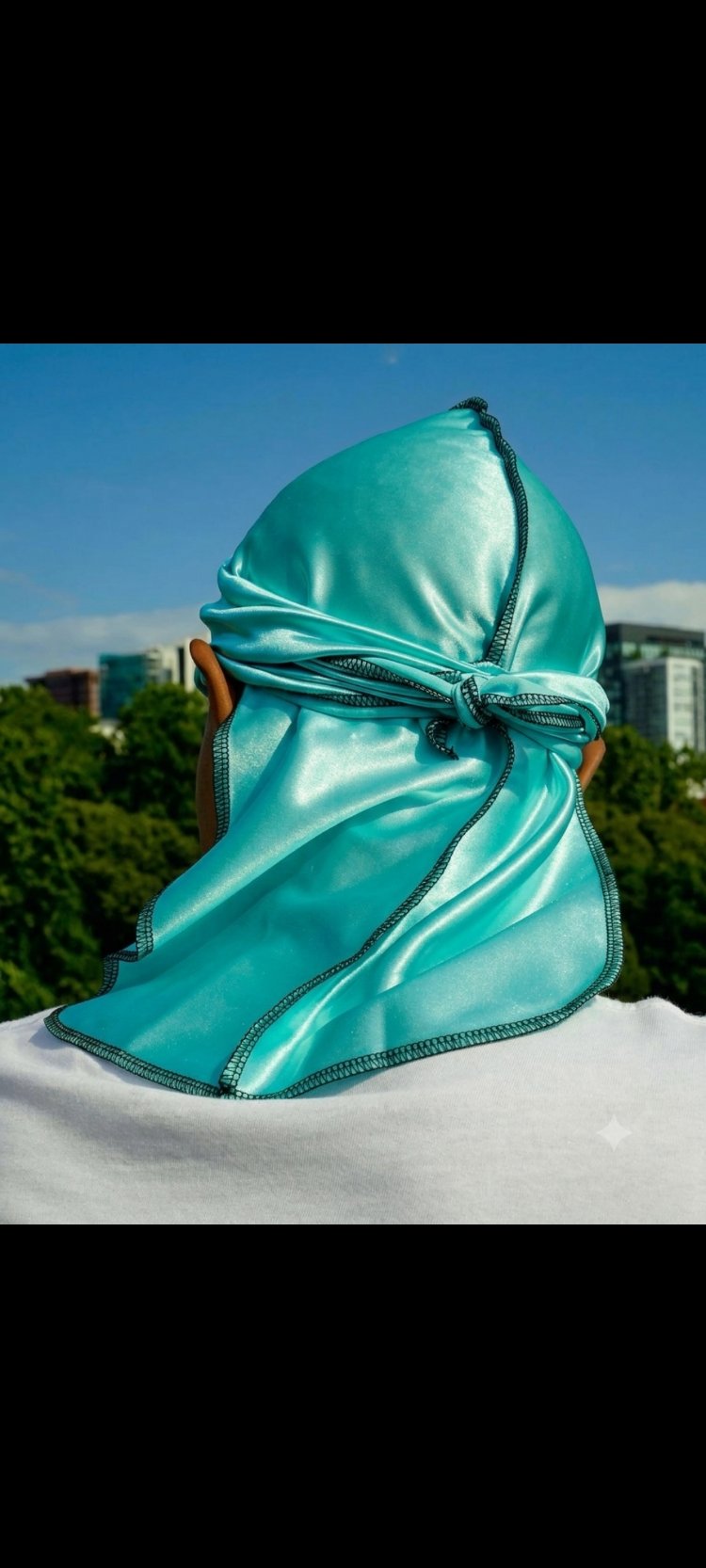 Turkuaz saten/silky durag
