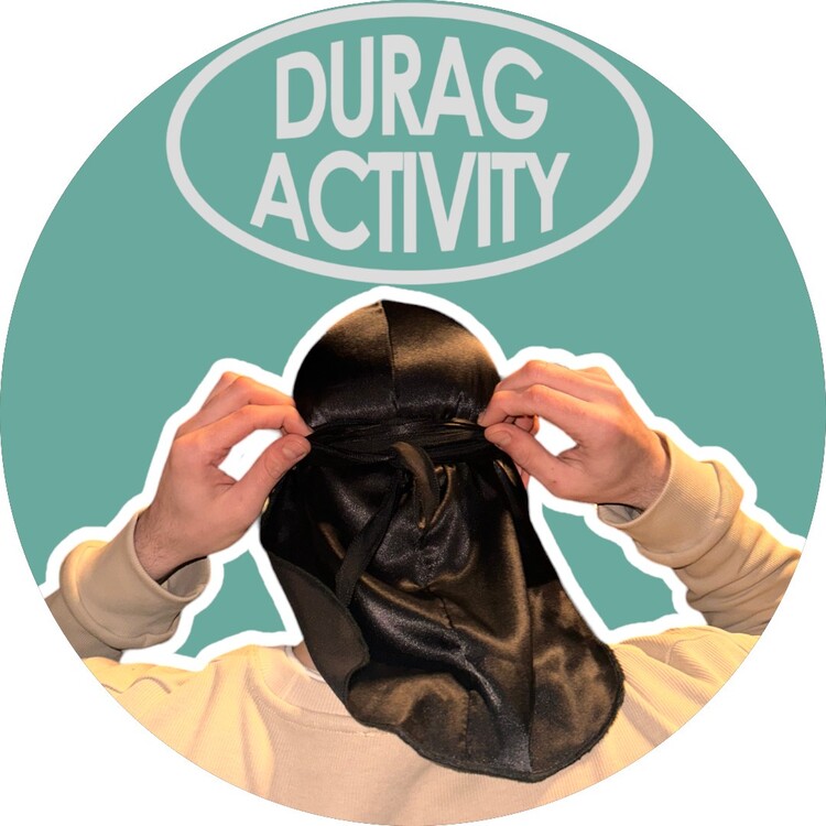 Black/Siyah saten Silky Durag