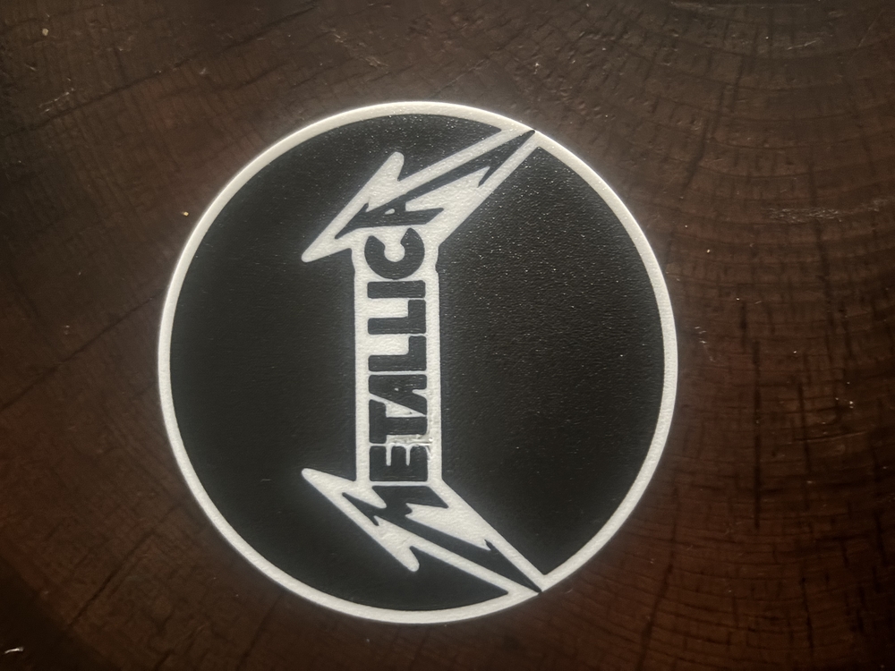 Metallica dekor stand + 2 bardak altlığı