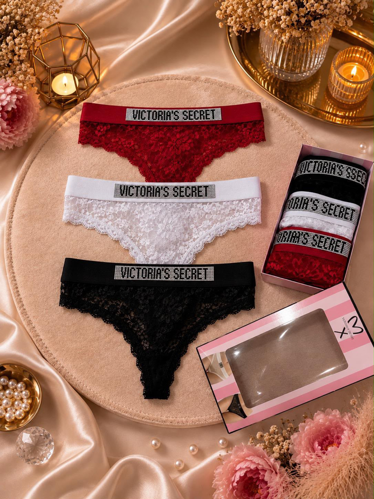 VİCTORİA SECRET 3 LÜ KÜLOT STRİNG