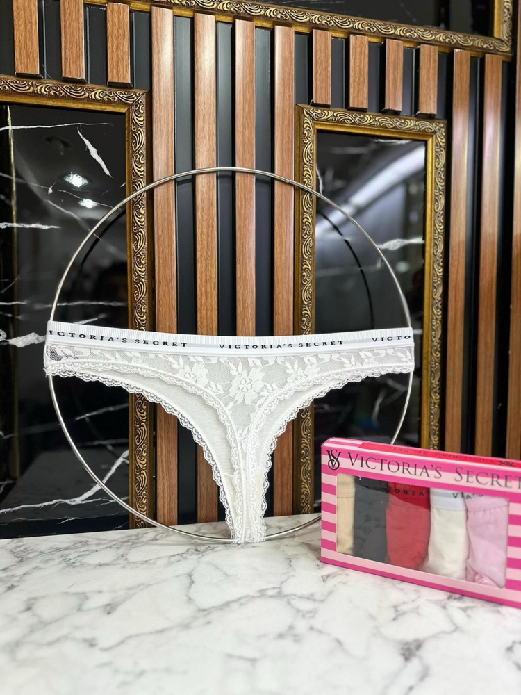 VİCTORİA SECRET ARKASI FULL DANTEL STRİNG KÜLOT 5Lİ