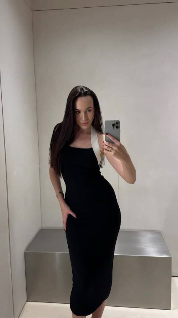 Zara siyah elbise