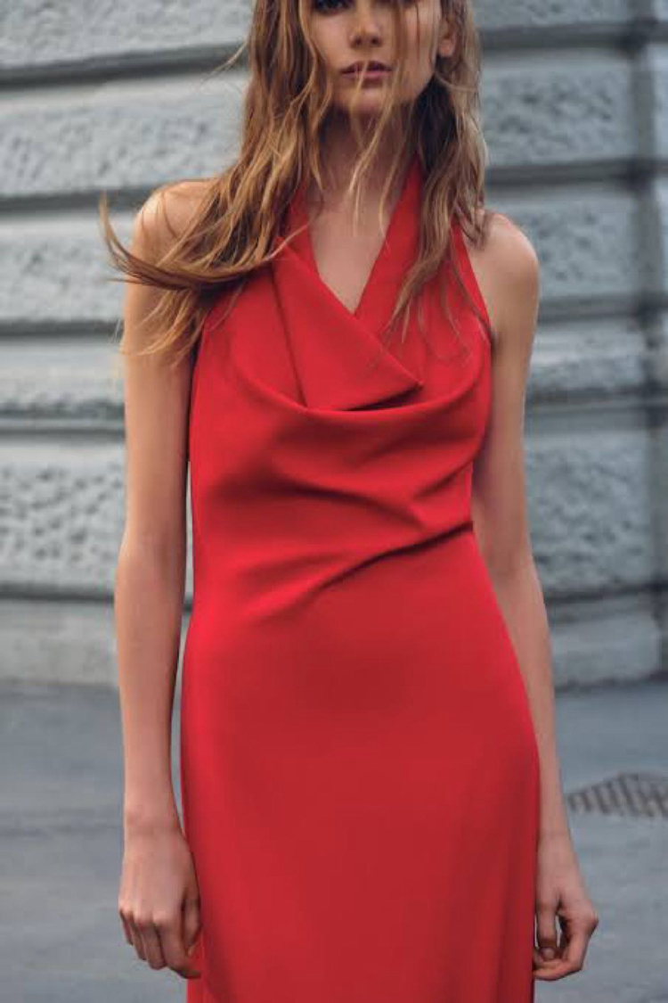 Zara Kırmızı Elbise