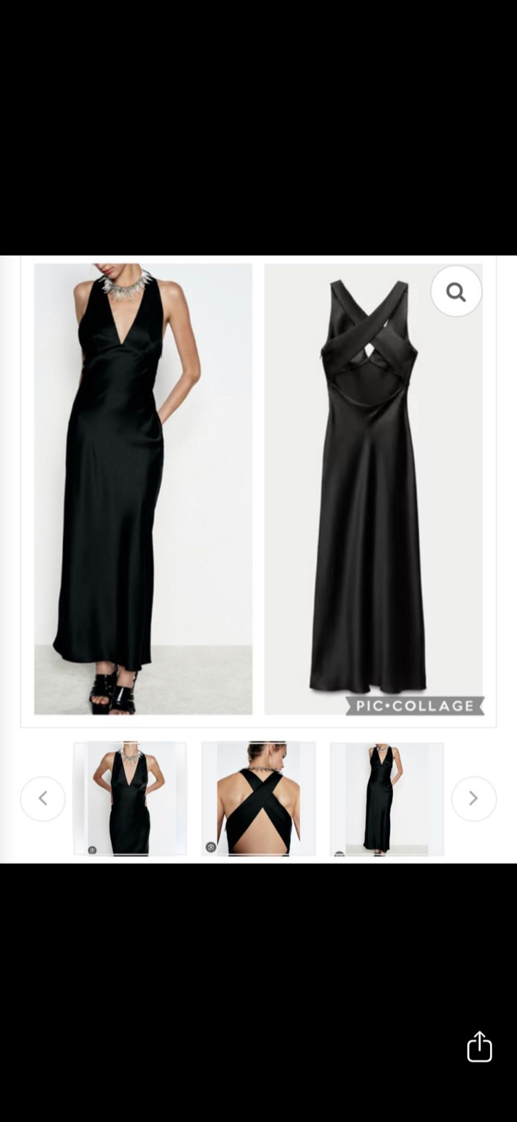 Zara gece elbisesi