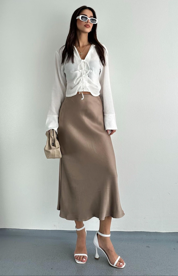 Zara saten etek