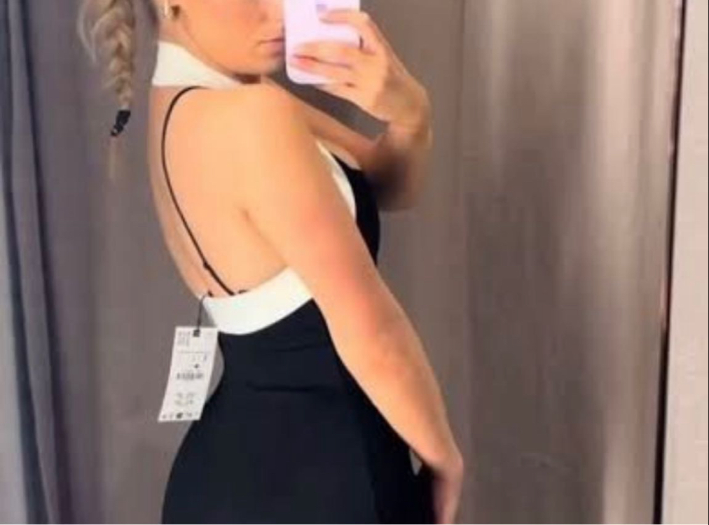 Zara siyah elbise