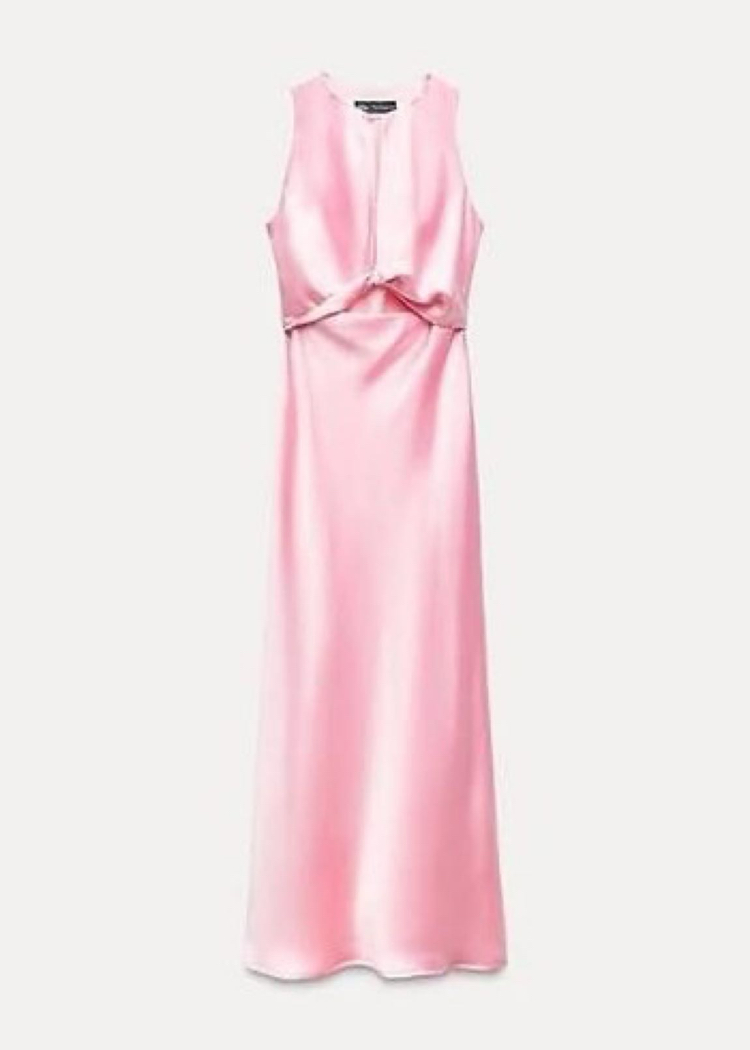 Zara pembe elbise