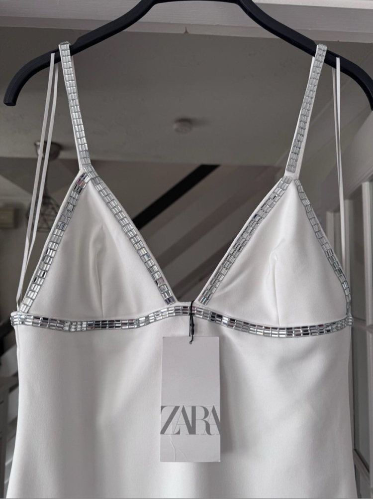 Zara Beyaz Elbise
