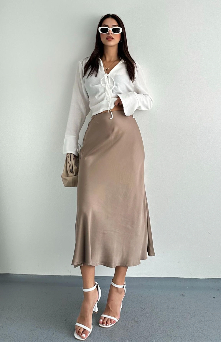 Zara saten etek