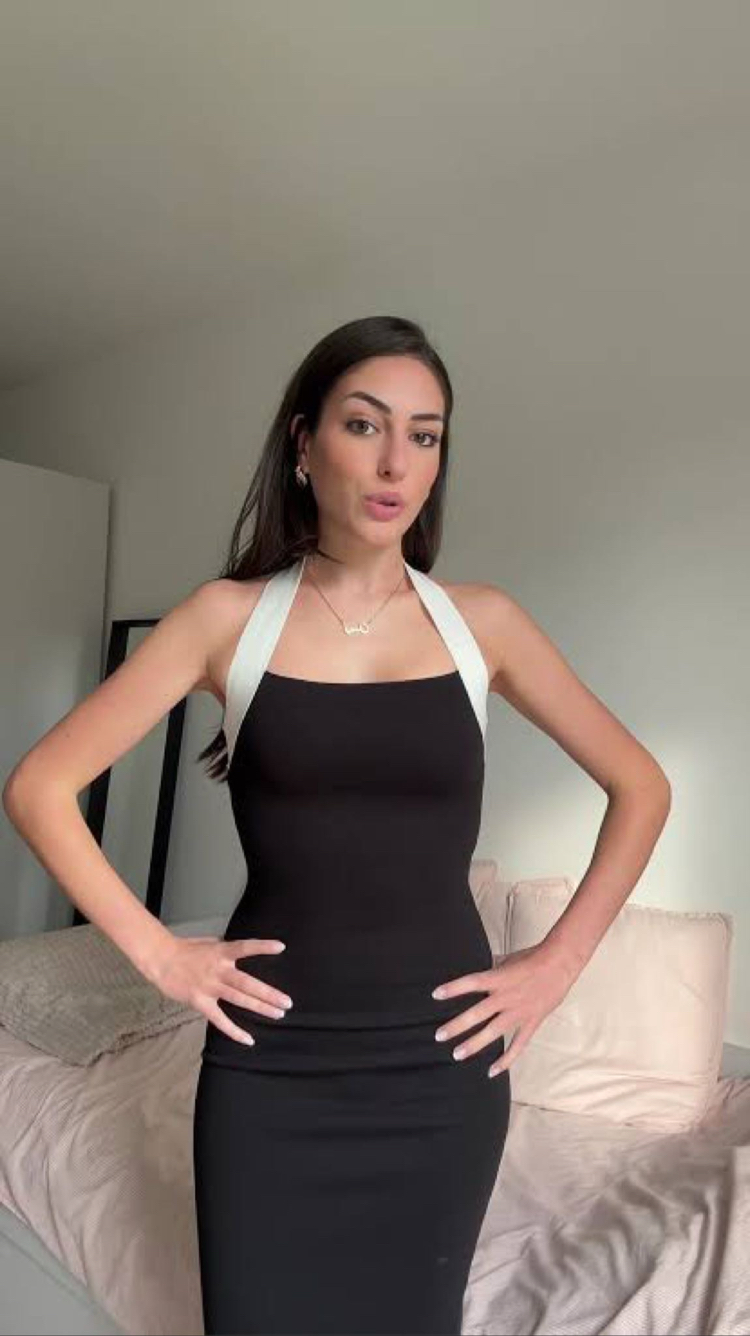 Zara siyah elbise