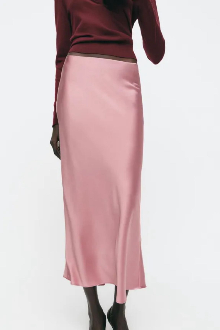 Zara saten etek