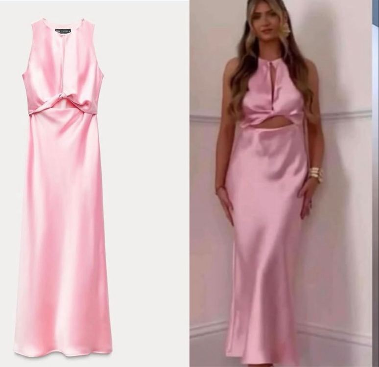 Zara pembe elbise