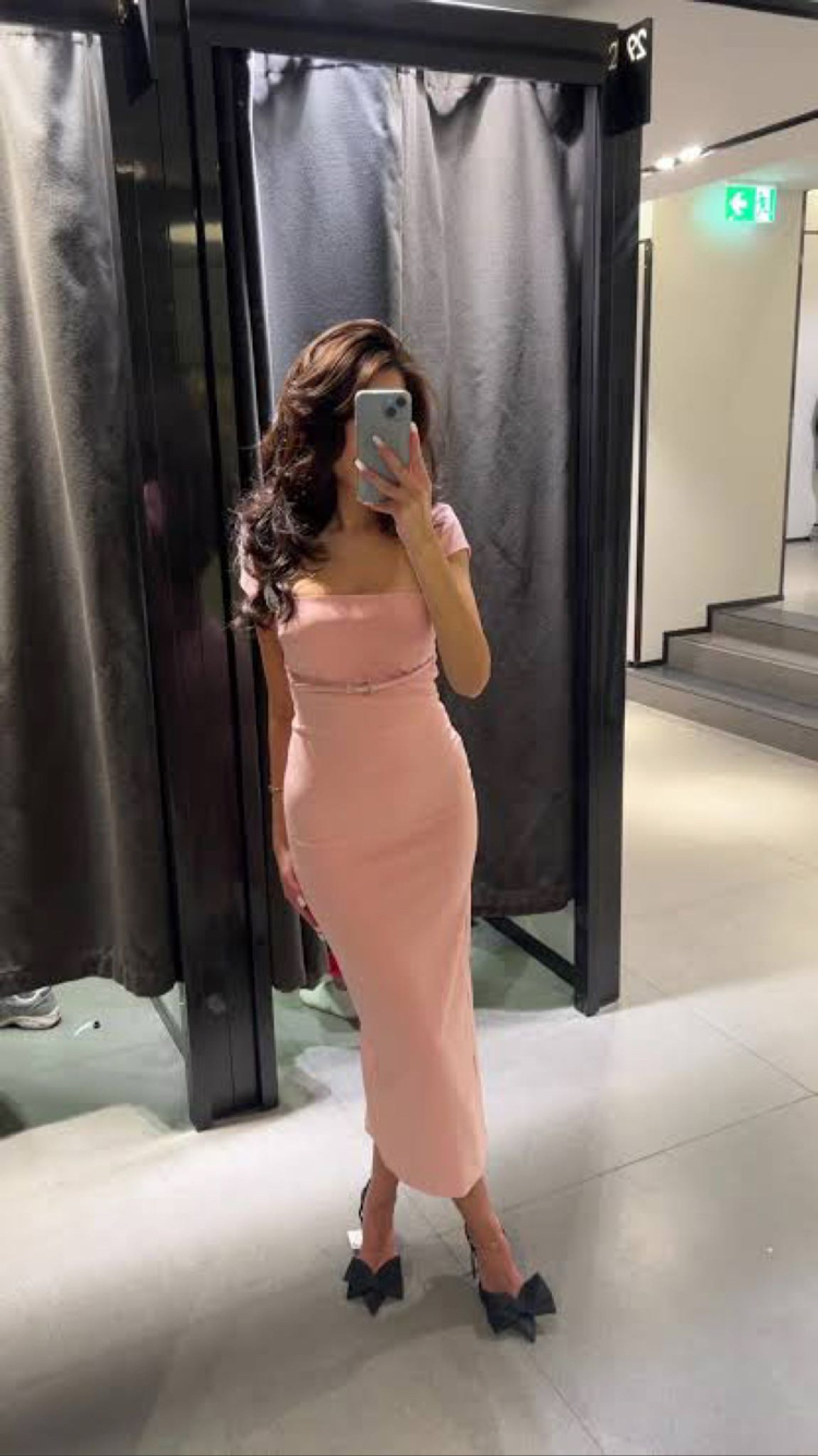 Zara Pudra Elbise