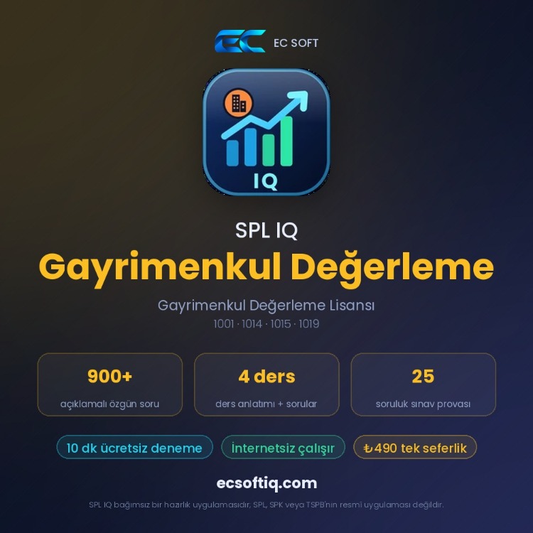 SPL IQ Gayrimenkul Değerleme — Gayrimenkul Değerleme Lisansı sınavına hazırlık (Android)
