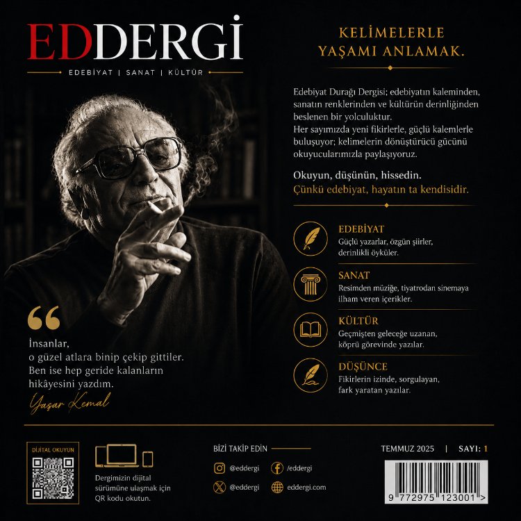 EDDERGİ| YAŞAR KEMAL| SAYI: 1