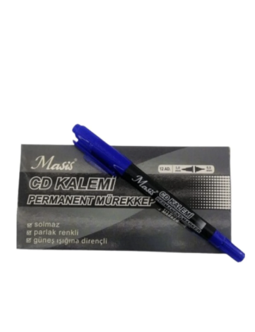 Masis 12'li Çift Uçlu Permanent Cd Kalemi