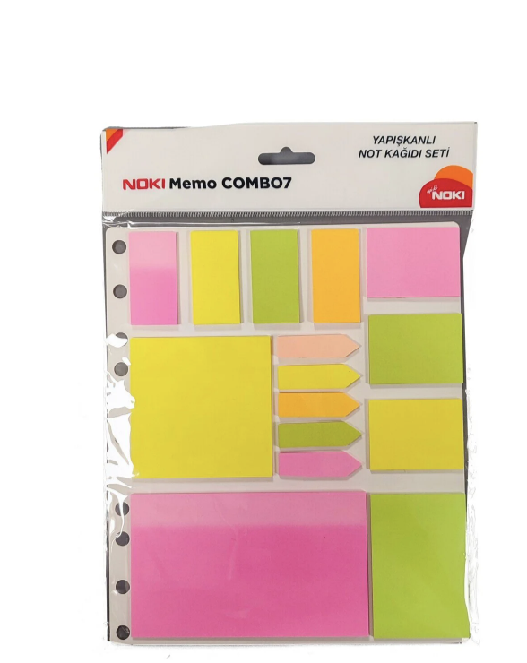 Yapışkanlı Not Kağıdı Seti Memo Combo7 12707