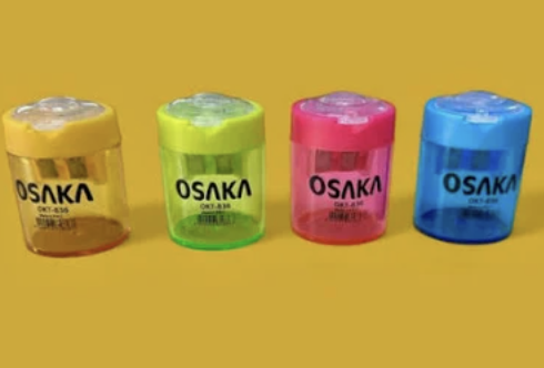 Osaka Çift Hazneli Bıçaklı Gözlü Kalemtraş 2 ADET