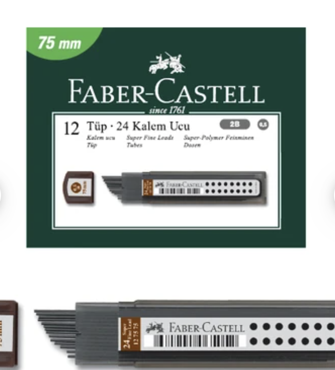 Faber-Castell Super Fine Min 2B 0.5 75 Mm 12 adet