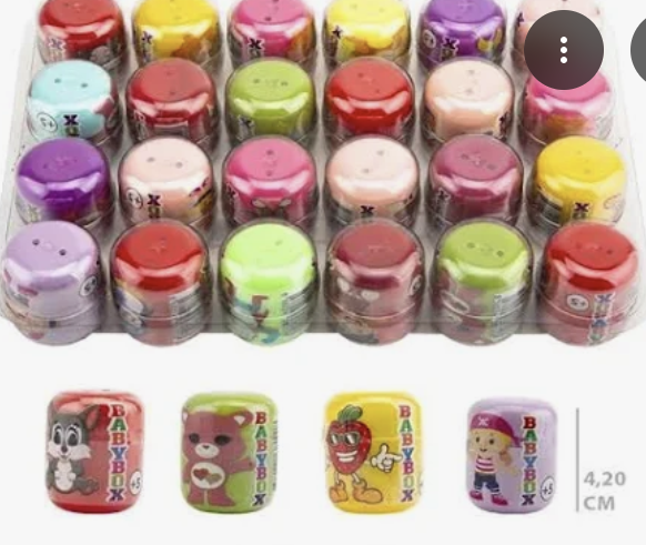 BABYBOX Nostaljik Yumurta Oyuncak Kutusu Mini Babybox 4 Adet